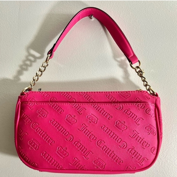 🔹️Juicy Couture 🔹️not your babe shoulder bag hand bag with charms Pink NWT NEW - Picture 4 of 4